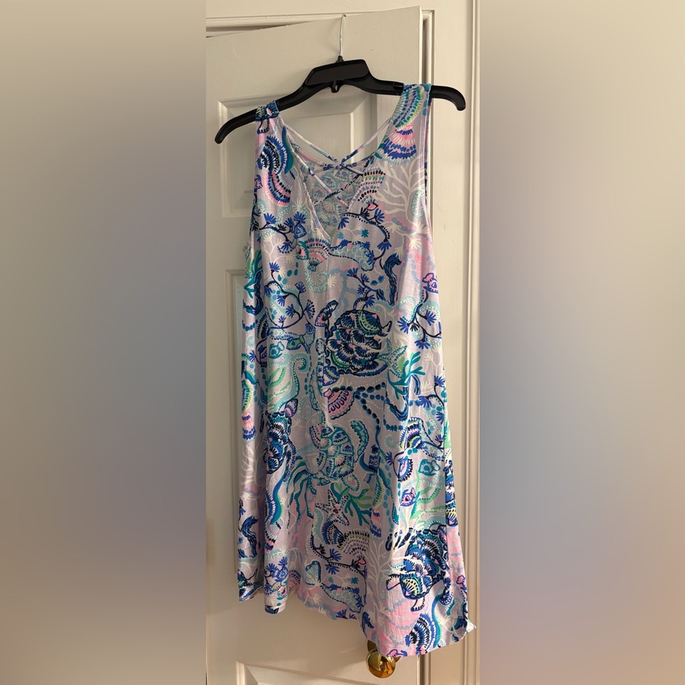 Colorful Floral Sleeveless Dress
